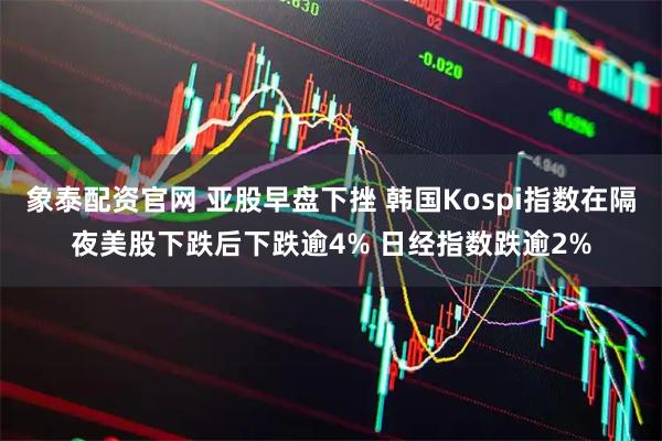 象泰配资官网 亚股早盘下挫 韩国Kospi指数在隔夜美股下跌后下跌逾4% 日经指数跌逾2%